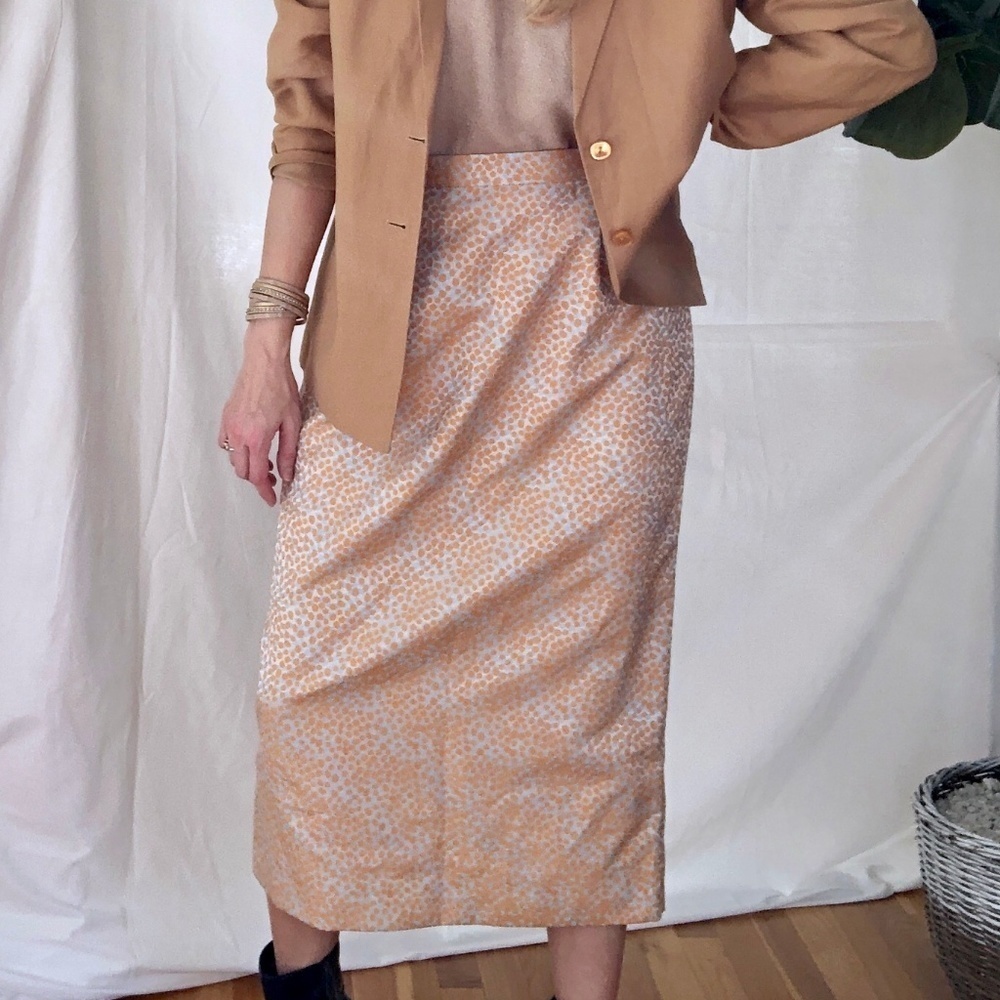VINTAGE/ textured Serafina pebbled midi skirt